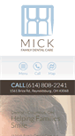 Mobile Screenshot of mickfamilydental.com